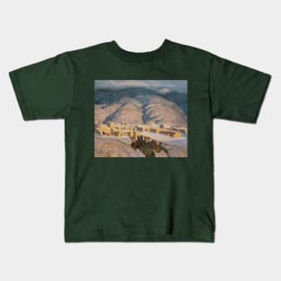 Sangre de Cristo Mountains by Blumenschein Kids T-Shirt